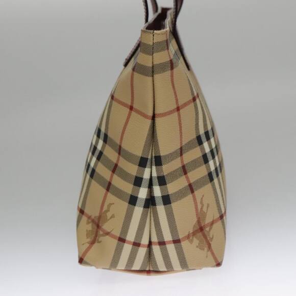 Burberry Nova Check Tote Bag Pvc Beige - Picture 3 of 16